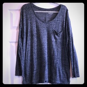 Gray Old Navy Boyfriend Long Sleeve TShirt